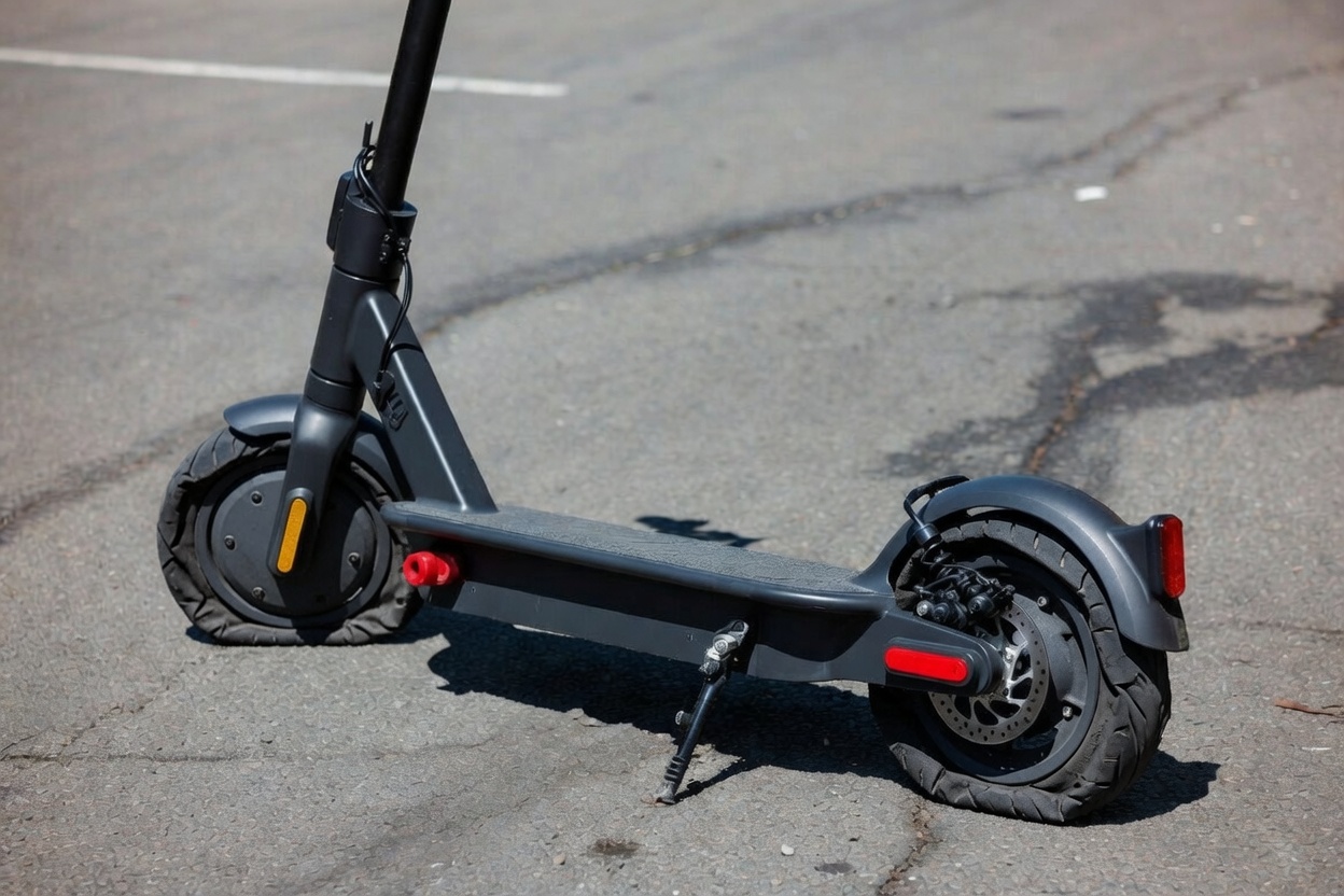 E-Scooter vor der Reparatur